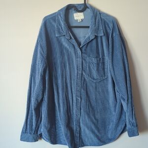 American Eagle Outfitters Casual Blue Shirt